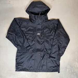 Helly Hansen Helly Tech Black Waterproof Hooded Rain Jacket Womens XS Petite